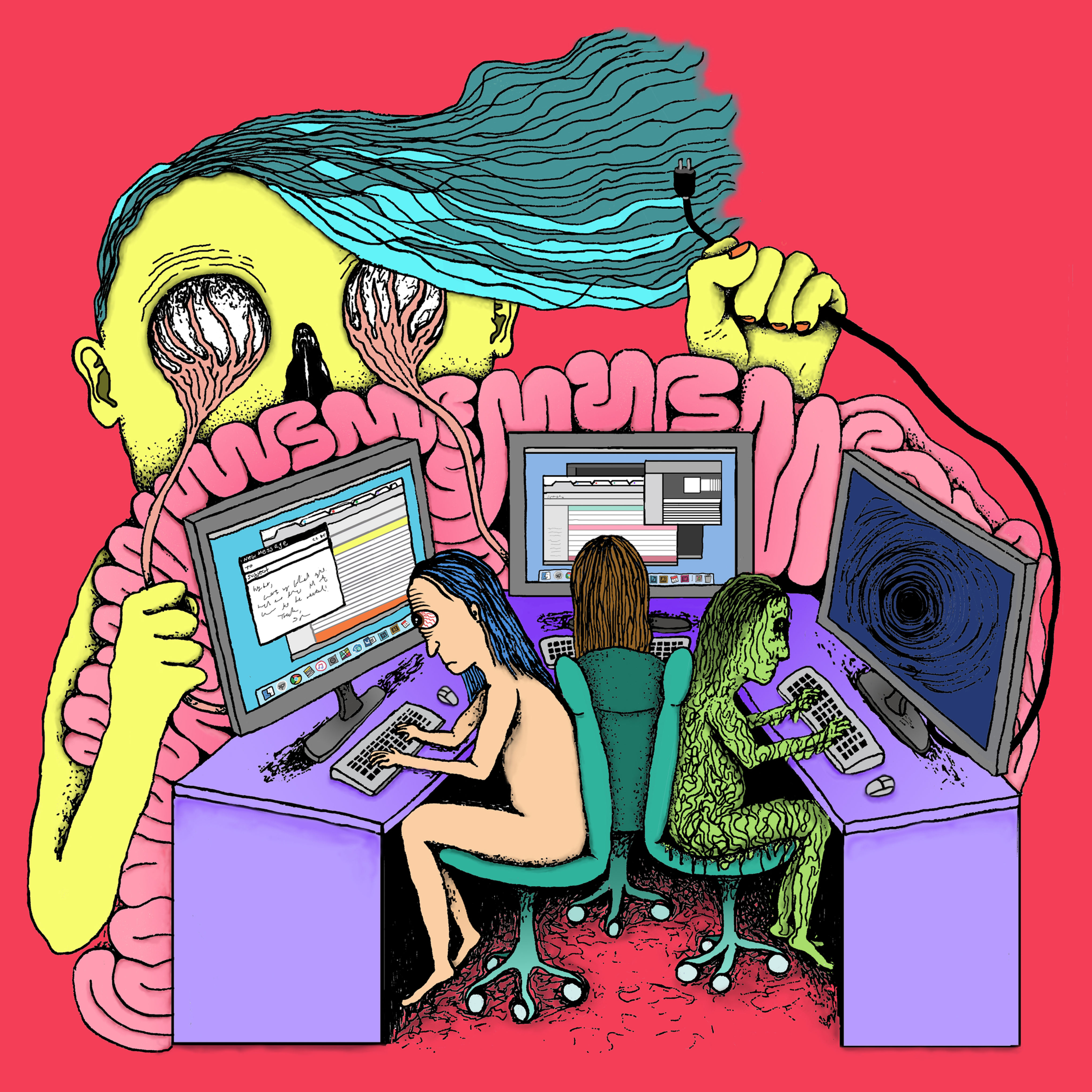 The Grind – 8×10 Illustration Print