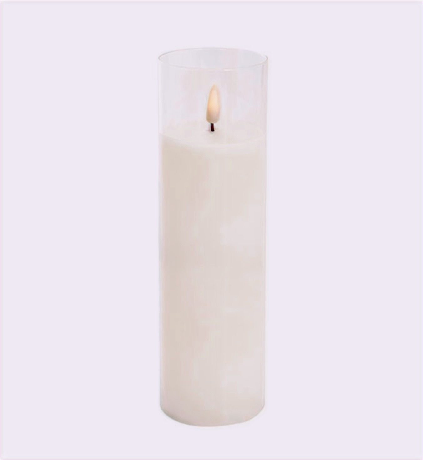 Led Pillar Candle Glass (15 cm)