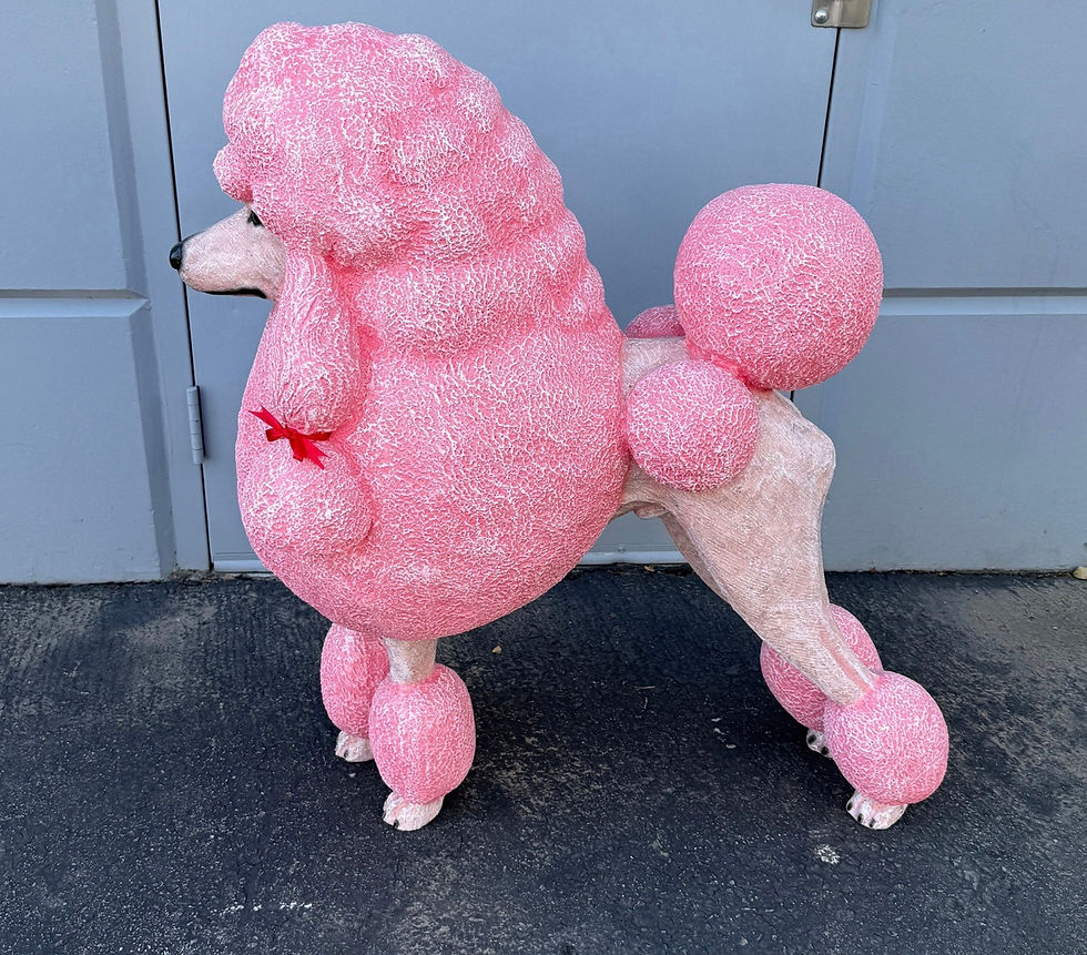 Thumbnail: Pink Poodle Statue