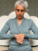 Kallie holding Granthi mudra