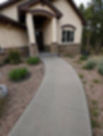 Concrete sidewalk