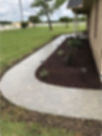 Concrete walkway