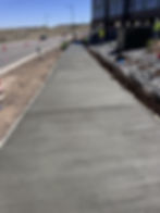 City sidewalk in Lone Tree, CO