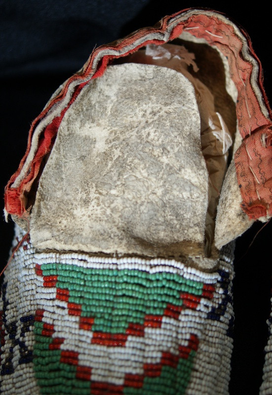 1910 Sioux Beaded Sinew Sewn Moccasins
