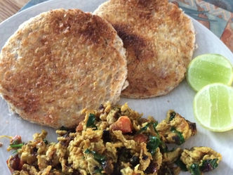 Wake up with delicious Khageena .. savory scrambled eggs