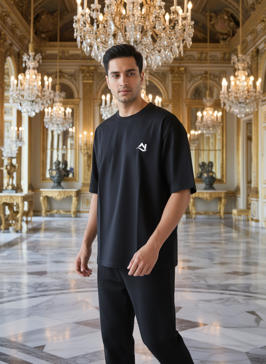 Thumbnail: Oversized Fit T-shirt Black