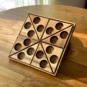 wyjątkowe drewniane świeczniki Nowosolnianka