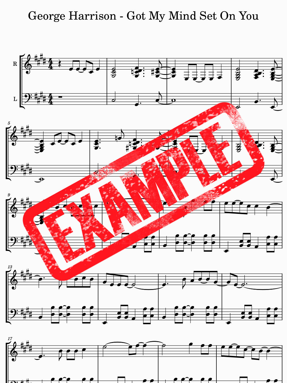 George Harrison - Got My Mind Set On You Sheet Music