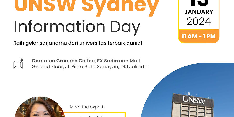 Pathway to UNSW Sydney Information Day
