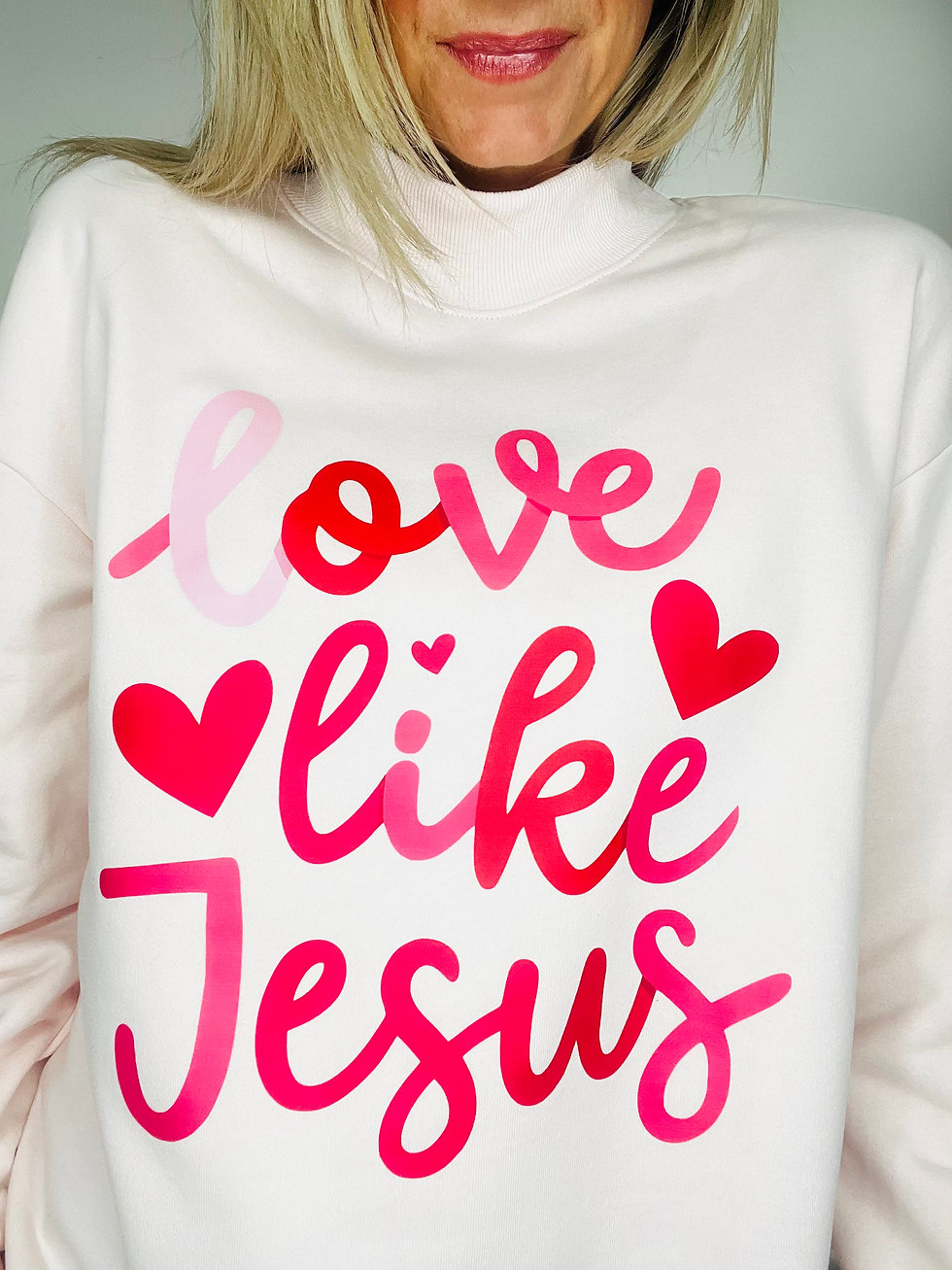 Thumbnail: Blush & Bliss “Love Like Jesus” Sweatshirt