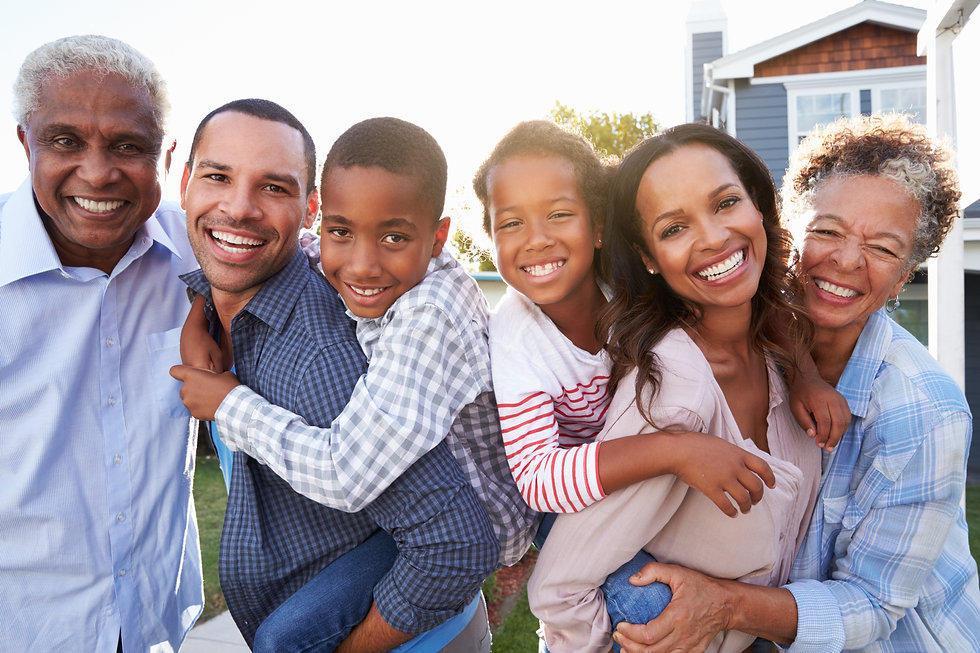 Black generational family