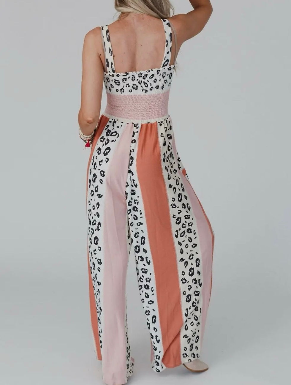 Thumbnail: Fierce Feline Leopard Jumpsuit-pink and black