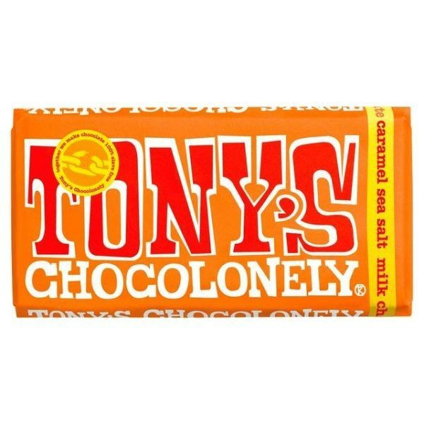 Tony’s Chocolonely – Milk Caramel & Sea Salt 32% 180g