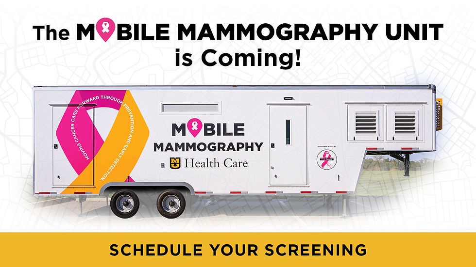 MU Health Care’s Mobile Mammography Unit will be at Northeast Family Health