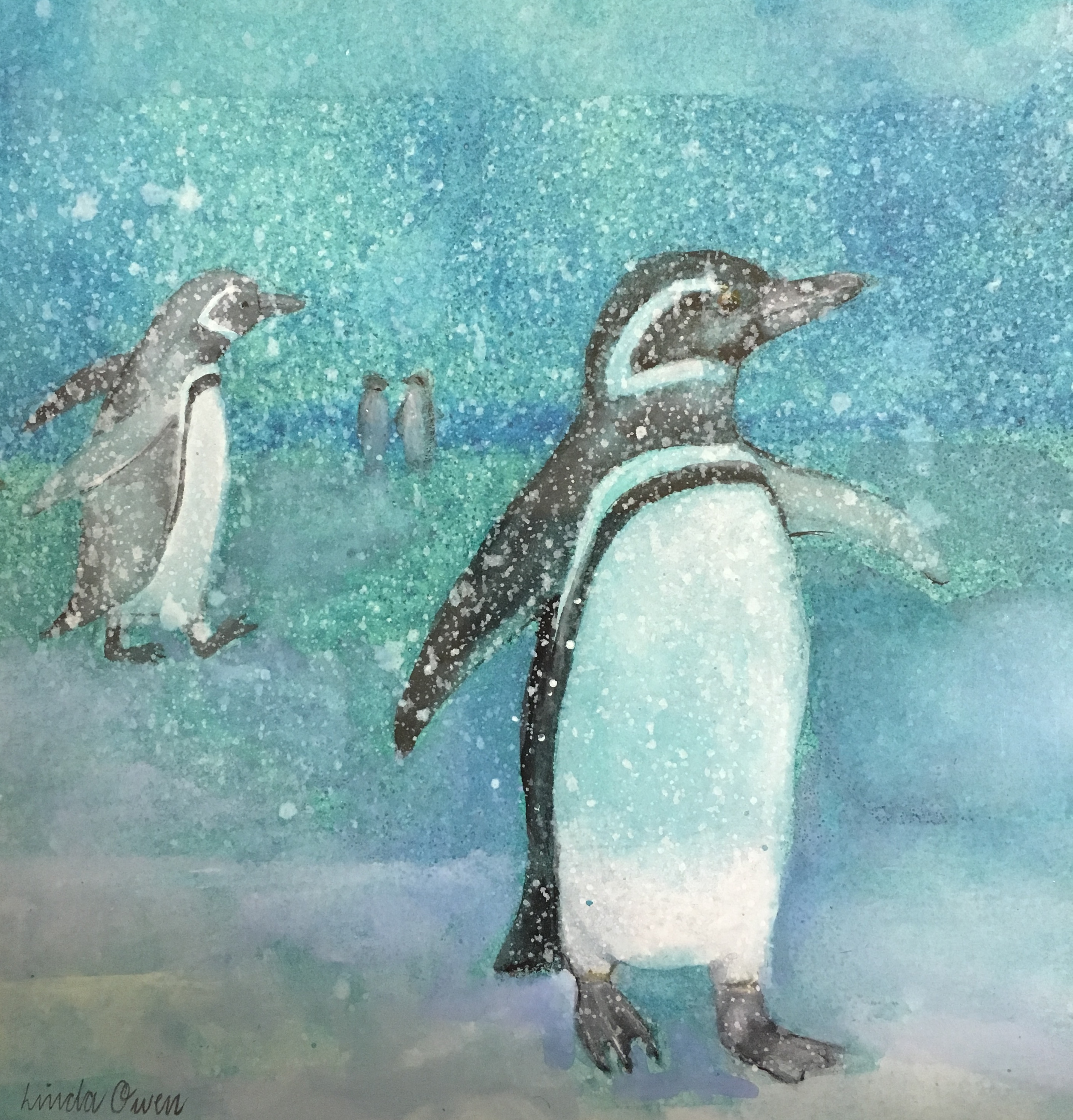 Family of Penguins - Linda Owen