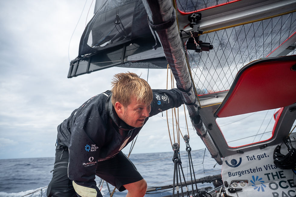 oliver heer during the ocean race atlantic