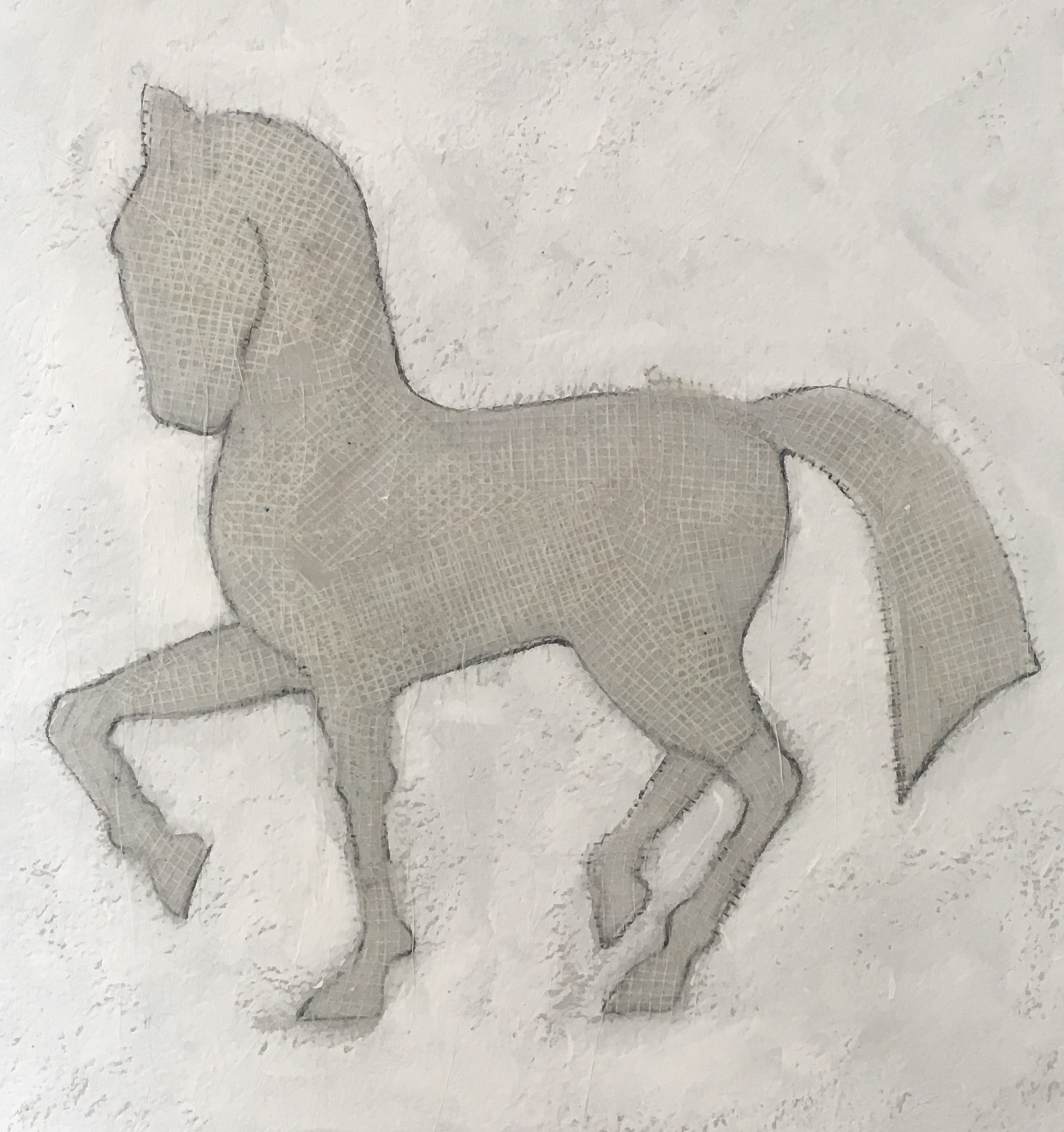 Grey Horse - by Linda Owen