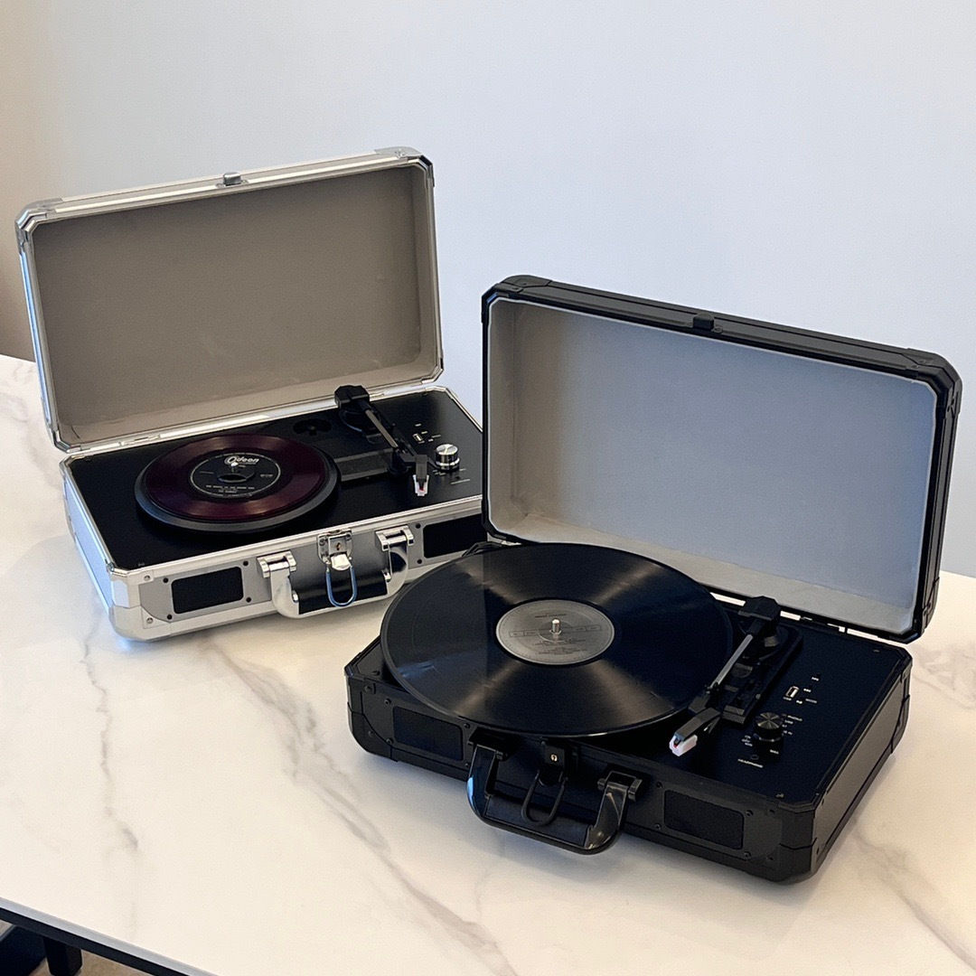 Vintage Bluetooth Record Player with USB Playback