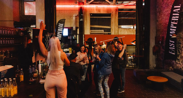 Guests enjoying their evening in The Lane