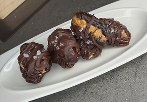Chocolate Peanut Butter–Stuffed Dates