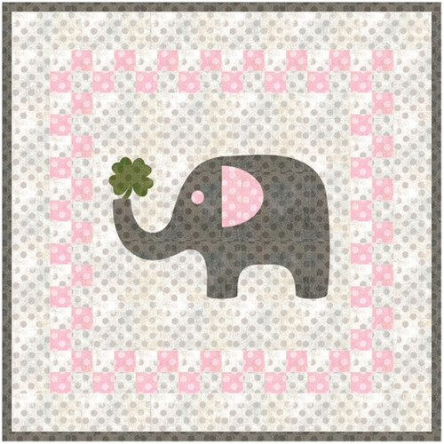 Baby Elephant Quilt Pattern Baby Irish Elephant Quilt Applique