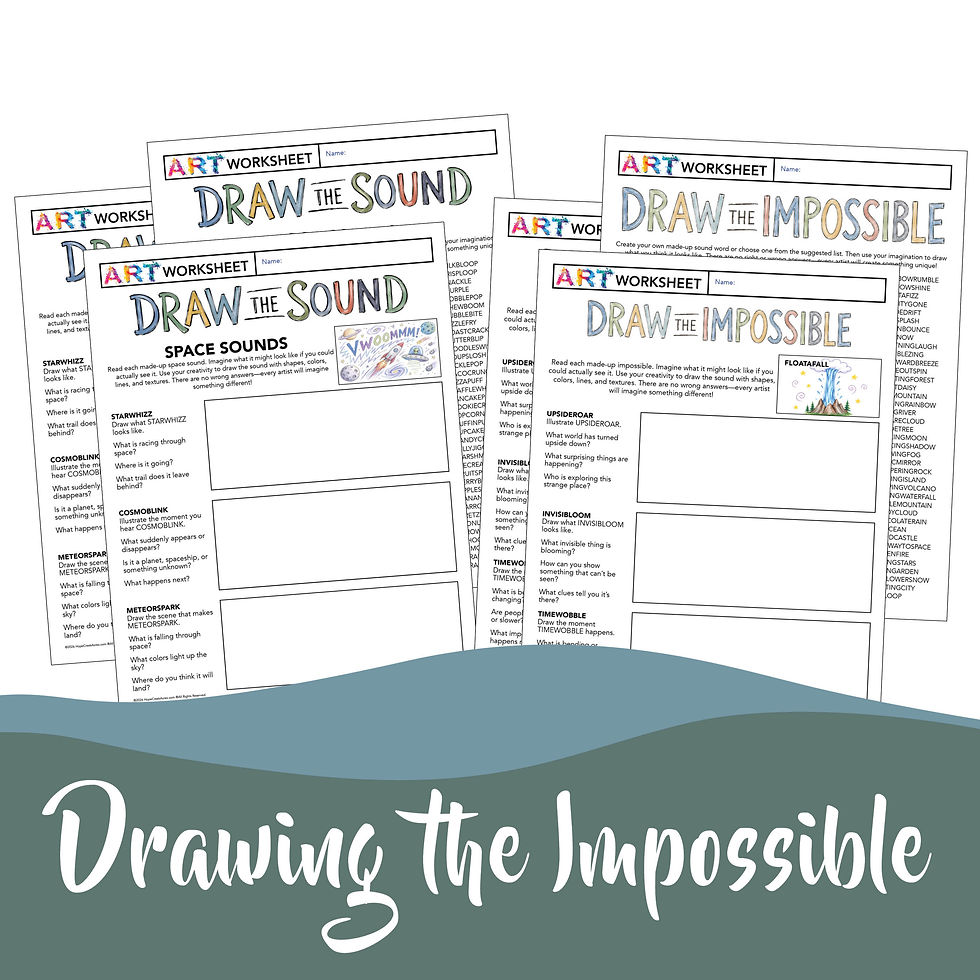 Thumbnail: Creative Drawing Prompts | Draw the Sound & More Imagination Art Activities