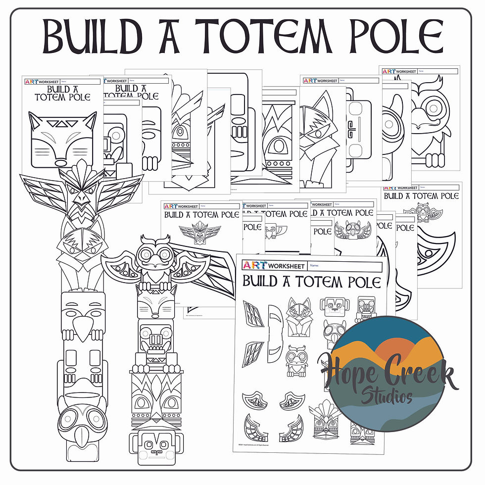Art History Build A Totem Pole Pattern Template Pages Northwestern Collaborative | HopeCreek art-history-build-a-totem-pole-pattern-template-pages-northwestern-collaborative-hopecreek