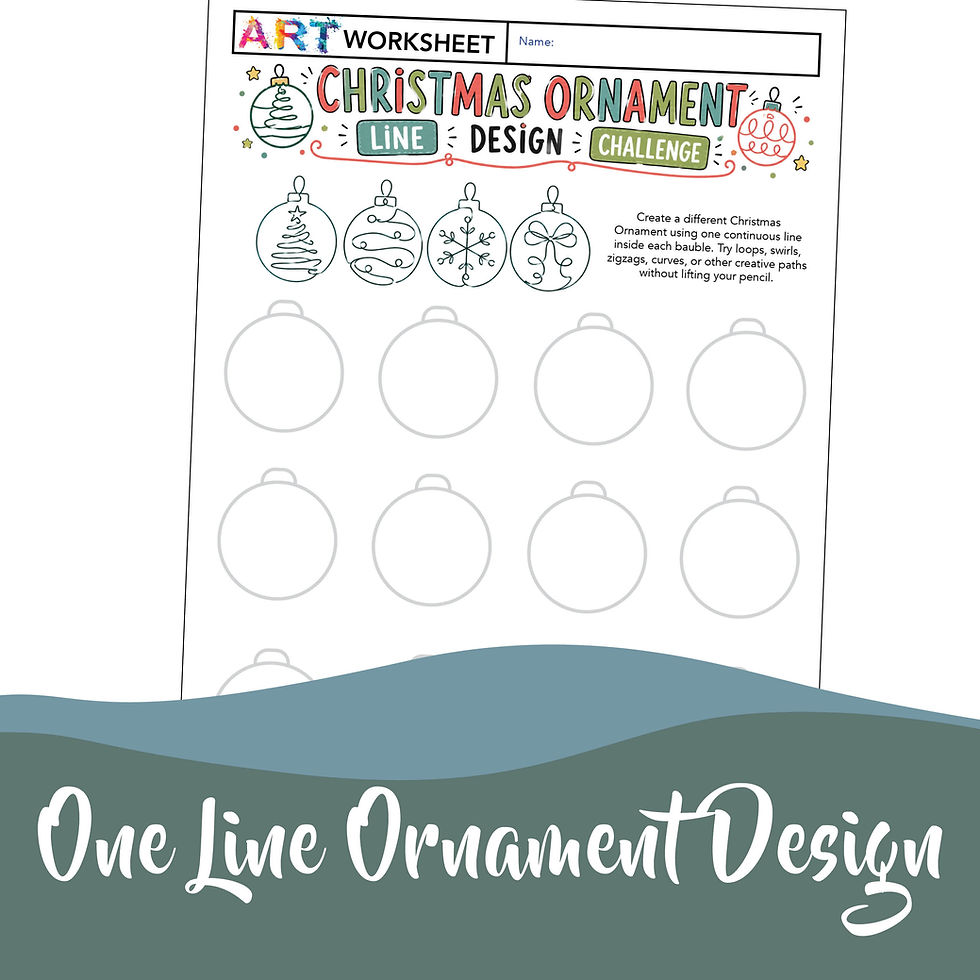 Thumbnail: Christmas Drawing Challenges Activities | Ornament Art, Circle & Tree Design