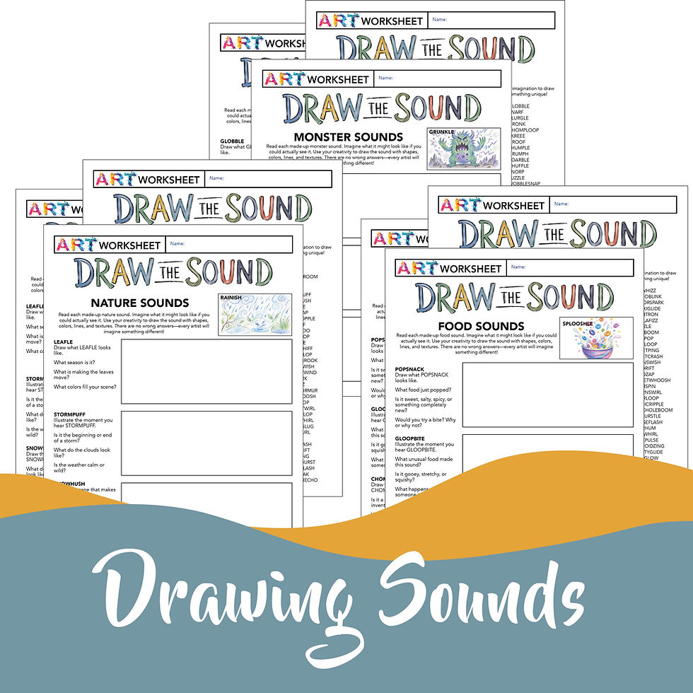 Thumbnail: Creative Drawing Prompts | Draw the Sound & More Imagination Art Activities