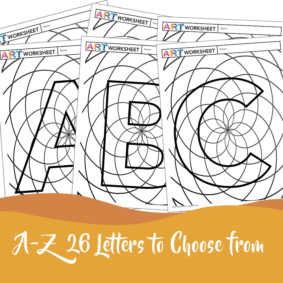 Thumbnail: Art Coloring Design Drawing Zentangle Pattern Lines Alphabet Initial Letters