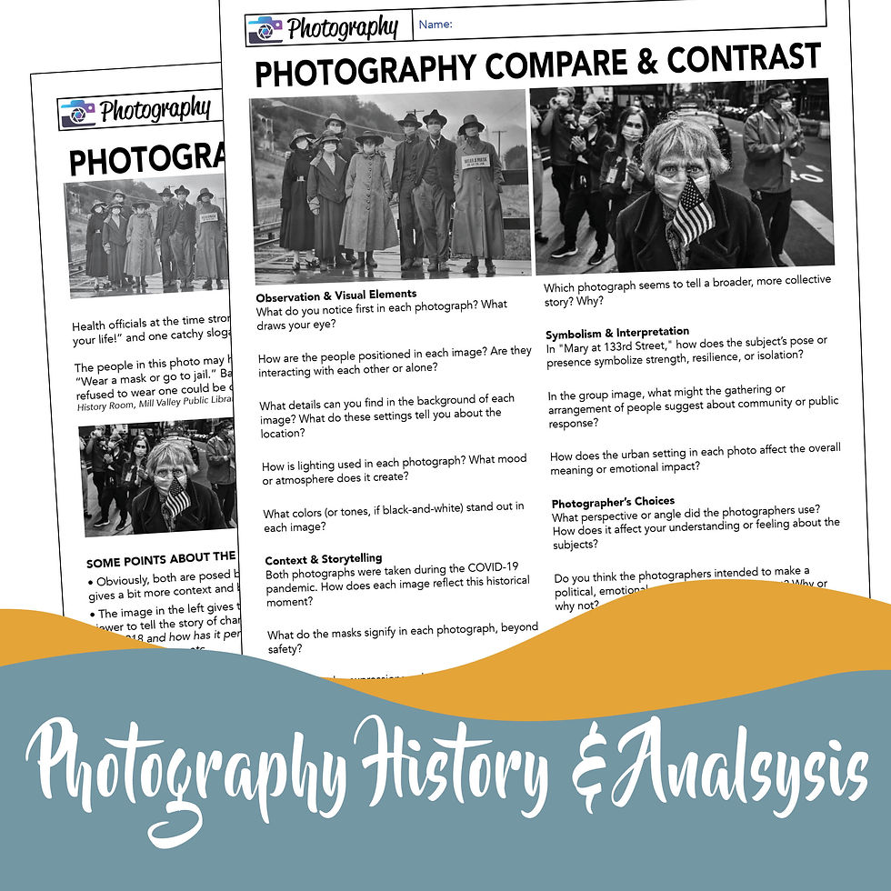 Thumbnail: Art History Photography Lesson Analysis Discussion 1918 Flu Pandemic 2020 COVID