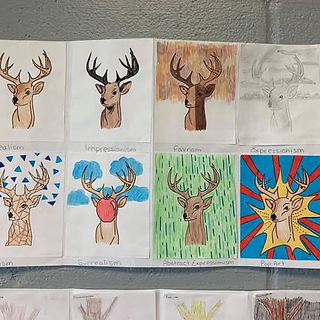 deer art subject