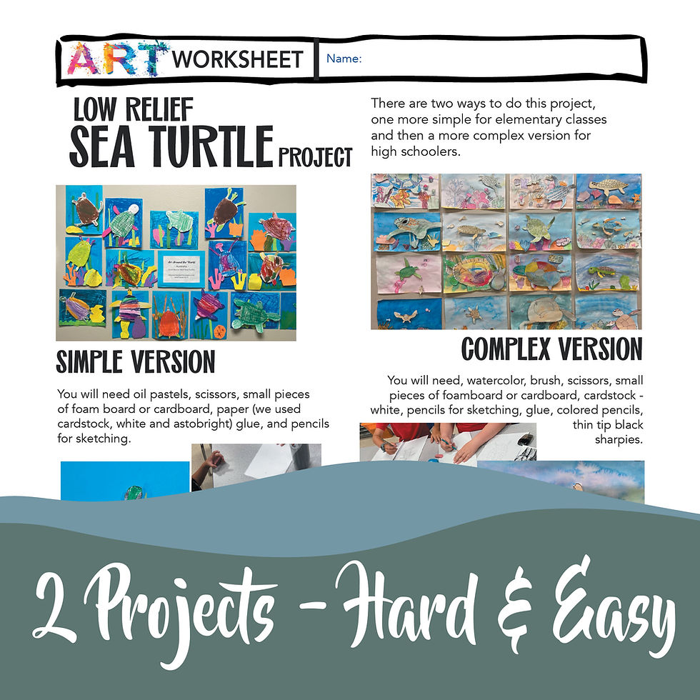 Thumbnail: Art Drawing Australia Great Barrier Reef Coral Sea Turtle Lesson Project Facts
