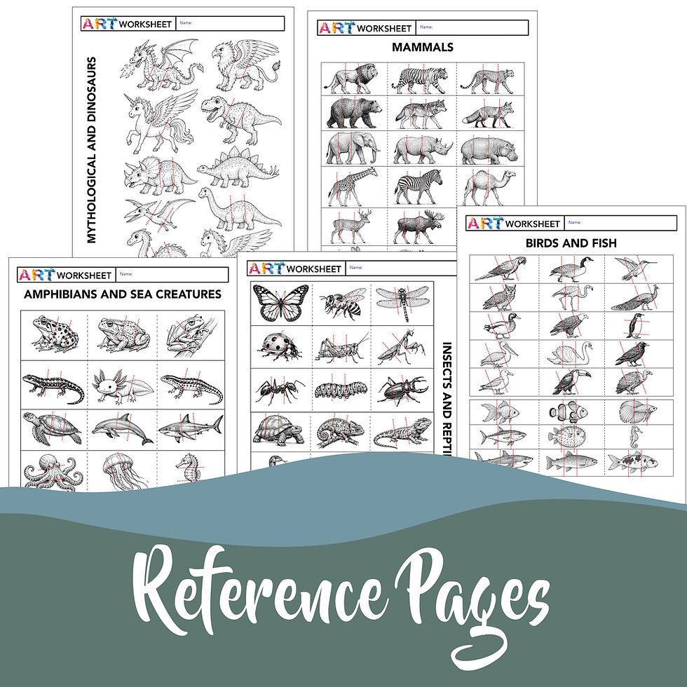 Thumbnail: Surrealism Creature Creator Animal Mash Up Art Project Drawing Worksheets Pack