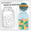 Thumbnail: Art Therapy Coloring Gratitude Jar Conversation Hearts Candy Valentine's Day