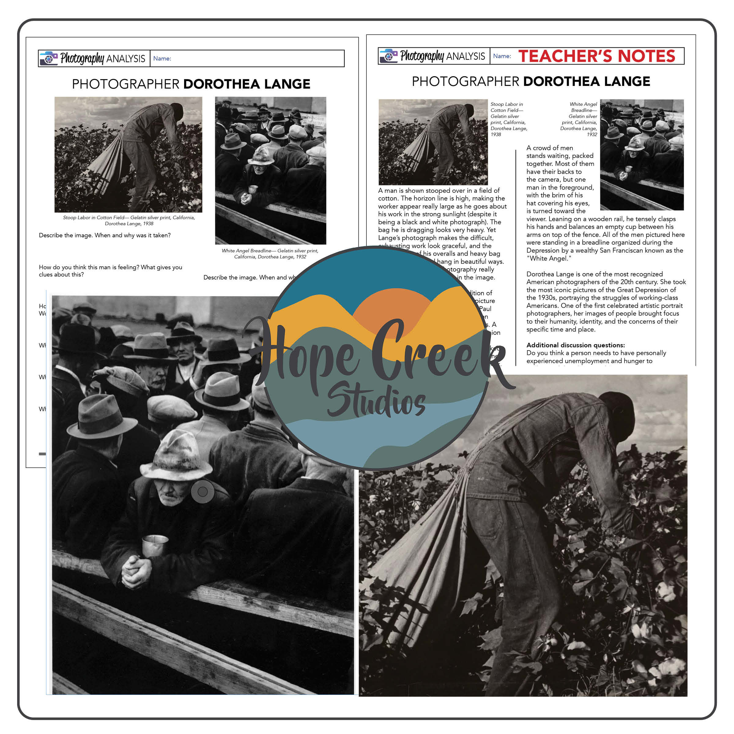 Art Photography History Dorothea Lange of Photo Analysis Worksheet Lesson
