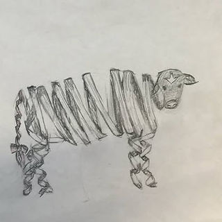 ribbon animal - cow