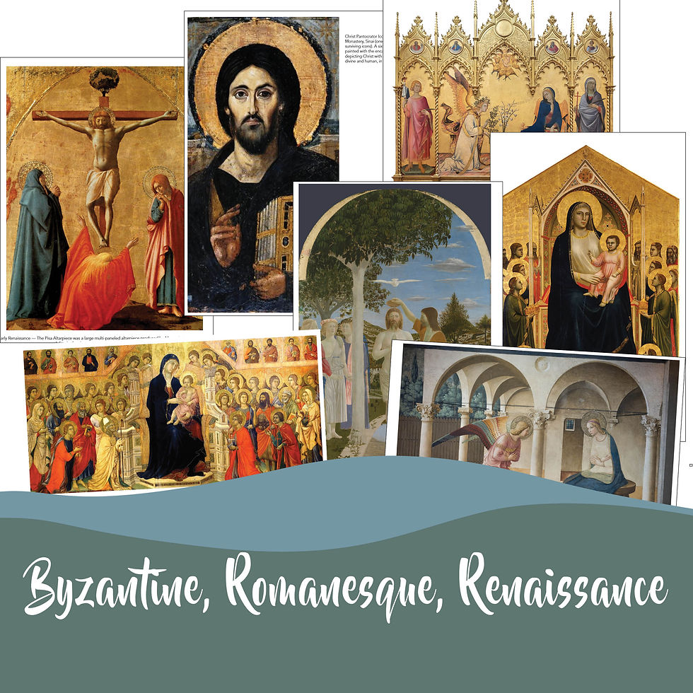 Thumbnail: Byzantine Romanesque Renaissance Art History Egg Tempera Paint & Giotto Lesson