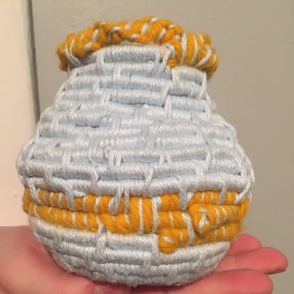 student yarn vase