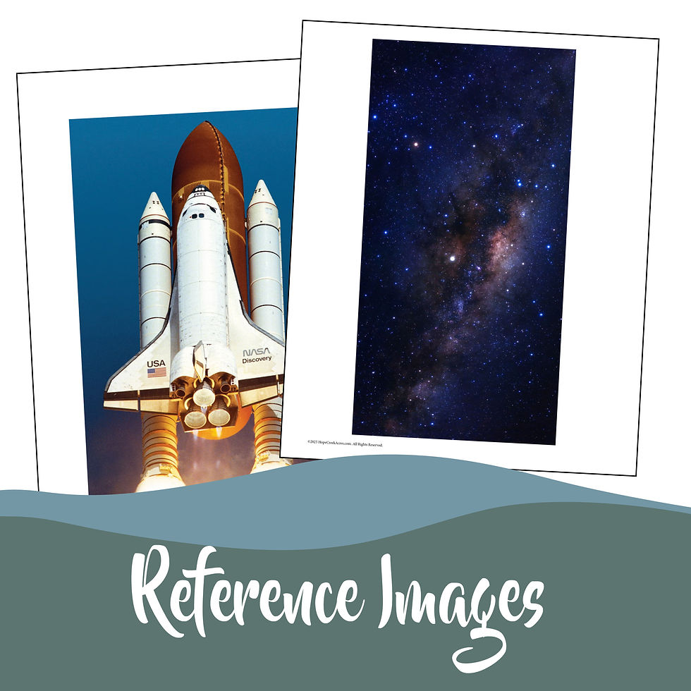 Thumbnail: Preschool Rocket Art Project Space Craft Line Practice Watercolor Kindergarten