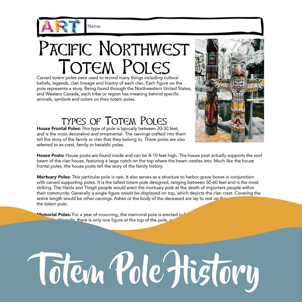 Thumbnail: Art History: Pacific Northwest Totem Poles — Lesson Worksheets Presentation