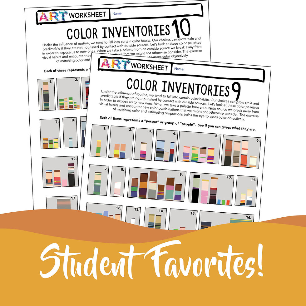 Thumbnail: Color Palette Guessing Game Bundle | Color Theory Activities & Graphic Design