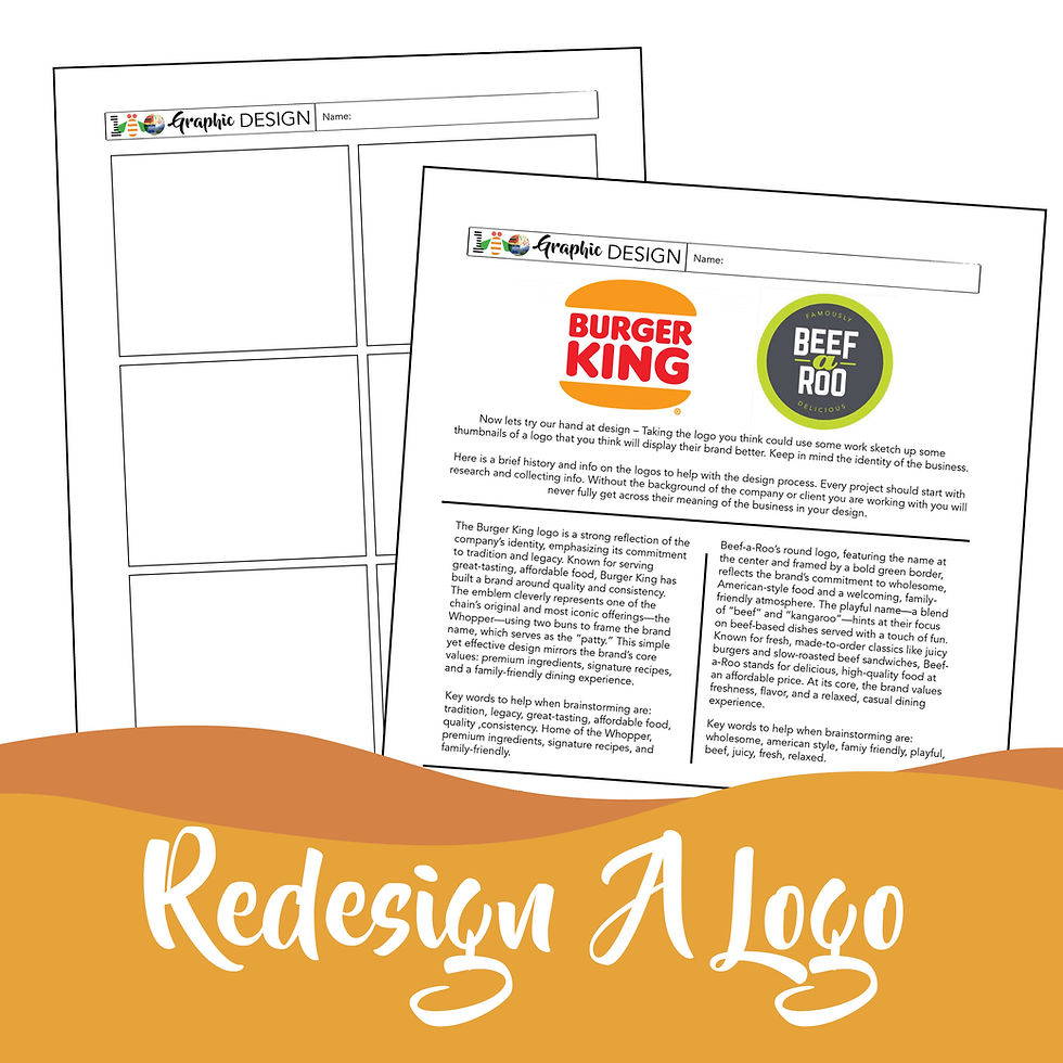 Thumbnail: Art Graphic Design Real Modern World Logo Analysis Critique Lesson Activity
