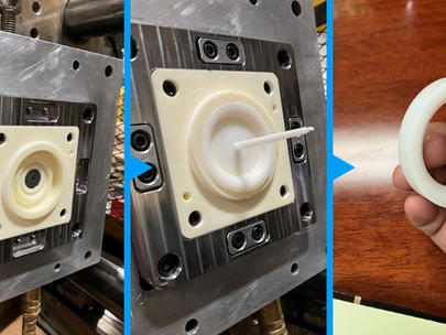 Inserto de molde fabricado com Ultracur3D RG 3280 em operação
