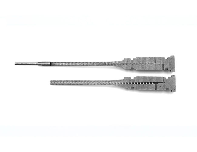 Miniatura: Inserto de molde com canais espiralados impresso em aço inox 316L na FS273M – Voxel Manufatura