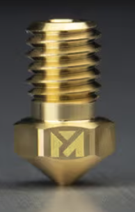 Bico de latão Vision Miner com rosca M6x1, ideal para impressão 3D de materiais não abrasivos – Voxel Manufatura