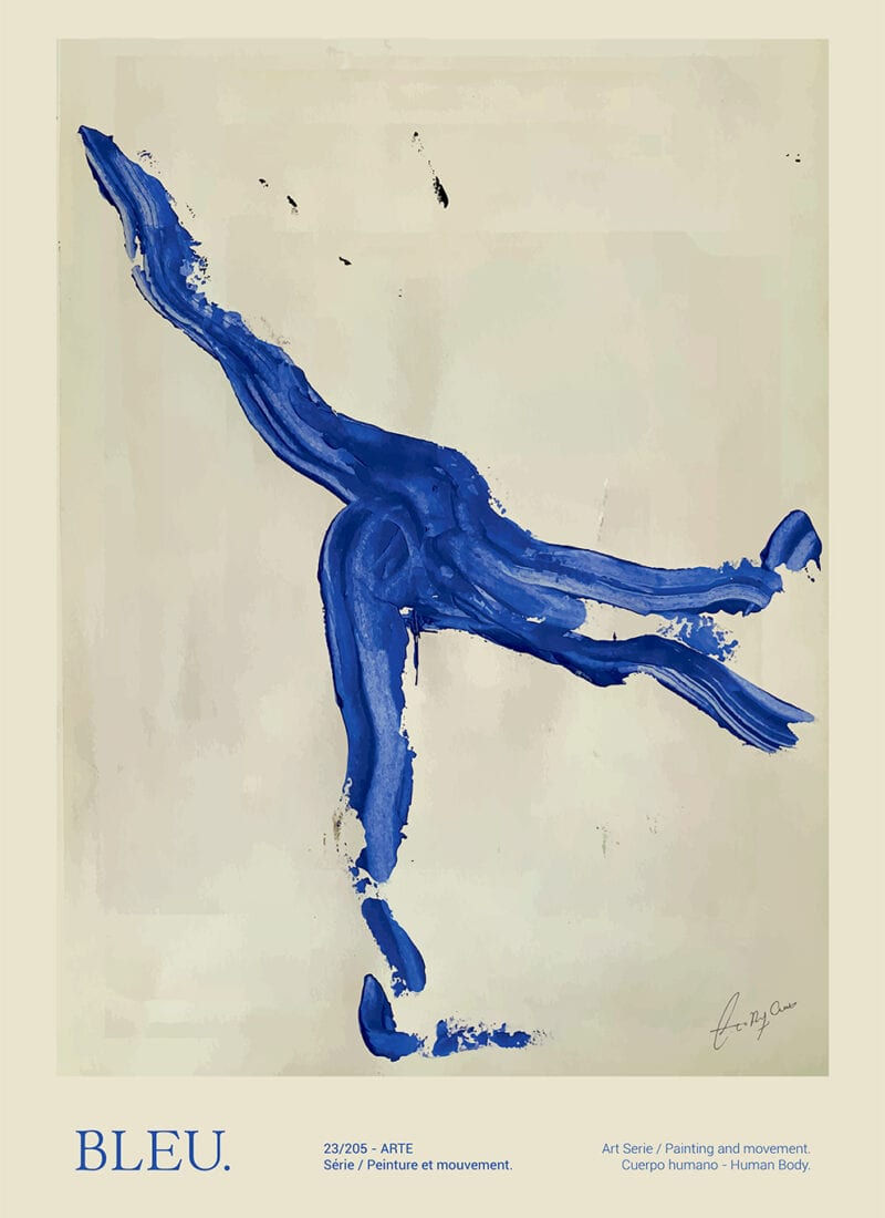 THE POSTER CLUB, "Bleu", Kunstdruck