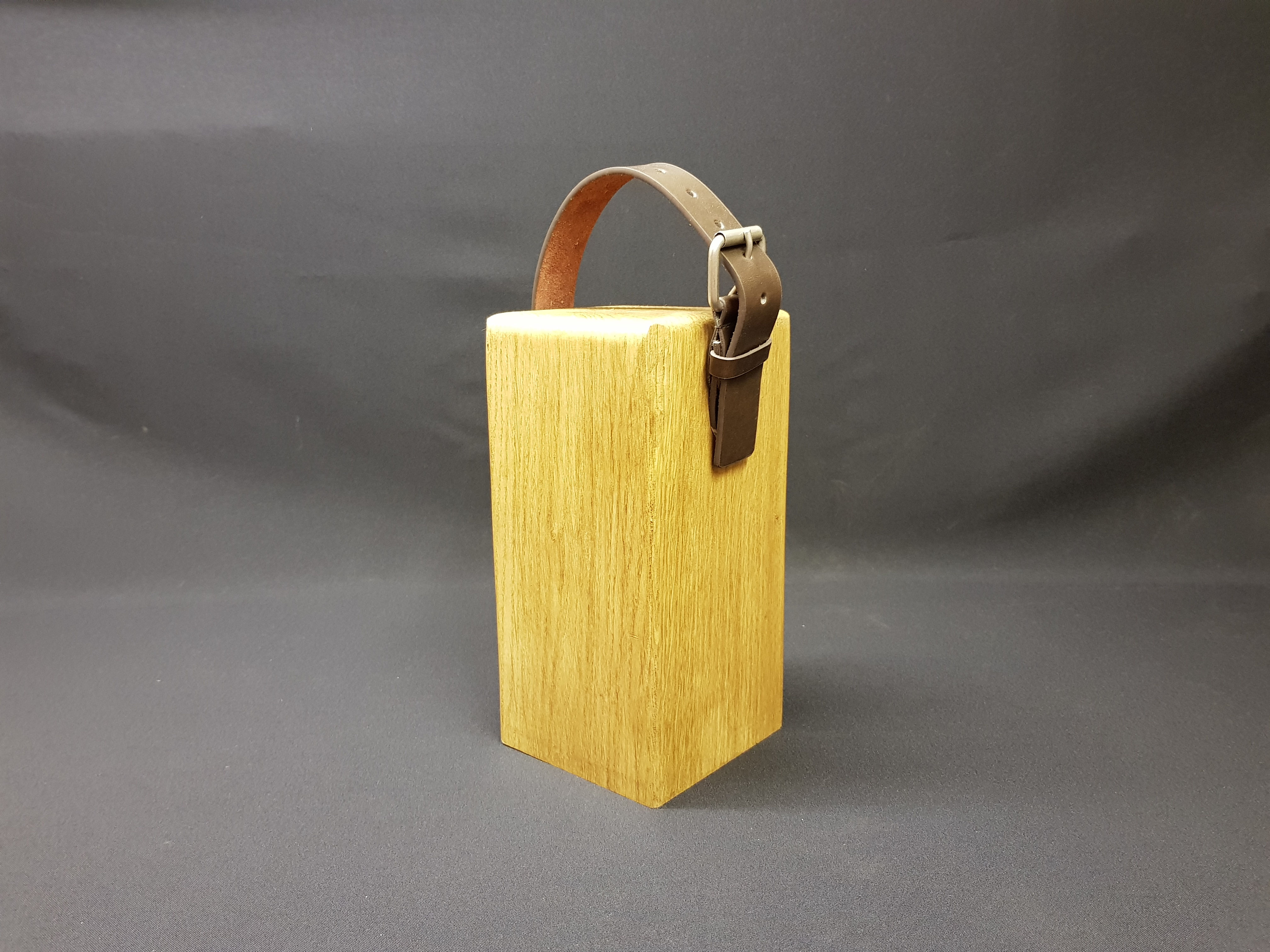 Door Stop - Brown Leather & Buckle