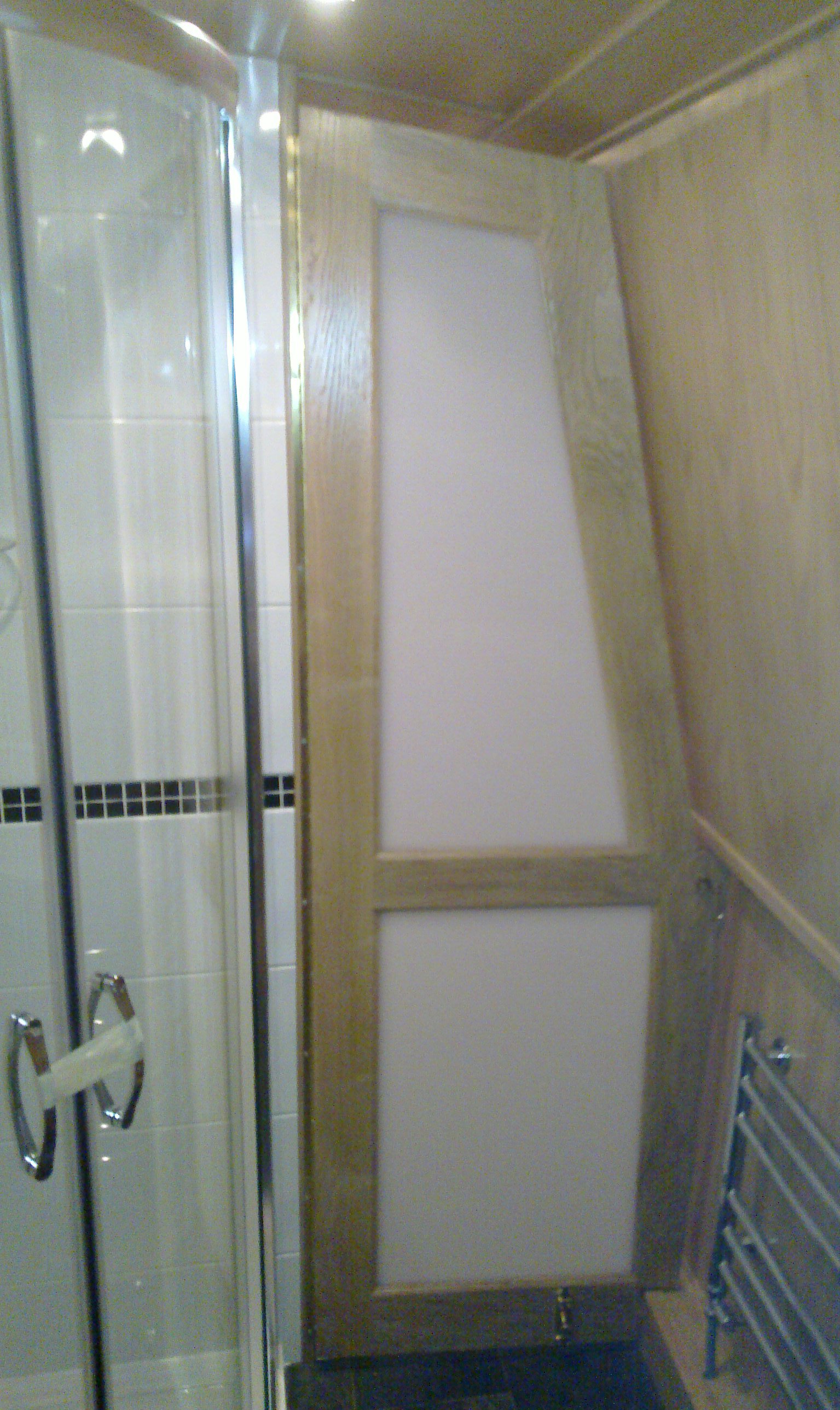 Tallboy's Woodworking Narrowboat Bathroom Doors Derbyshire