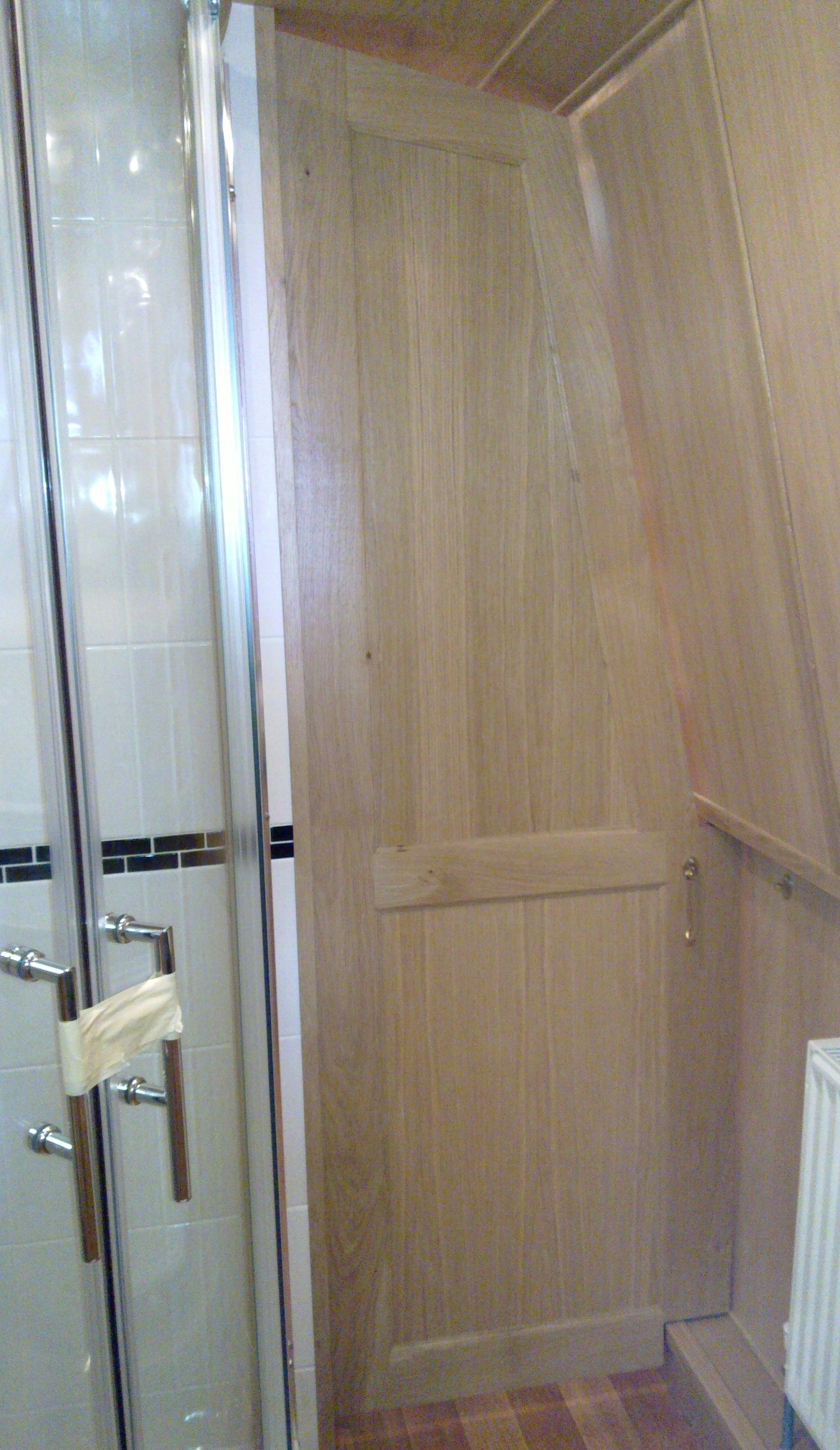 Tallboy's Woodworking Narrowboat Bathroom Doors Derbyshire